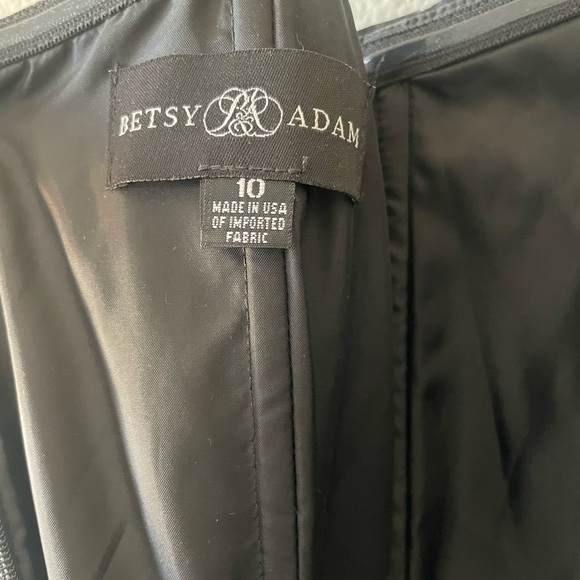 Adam Black Satin Dress - Picture 9 of 11